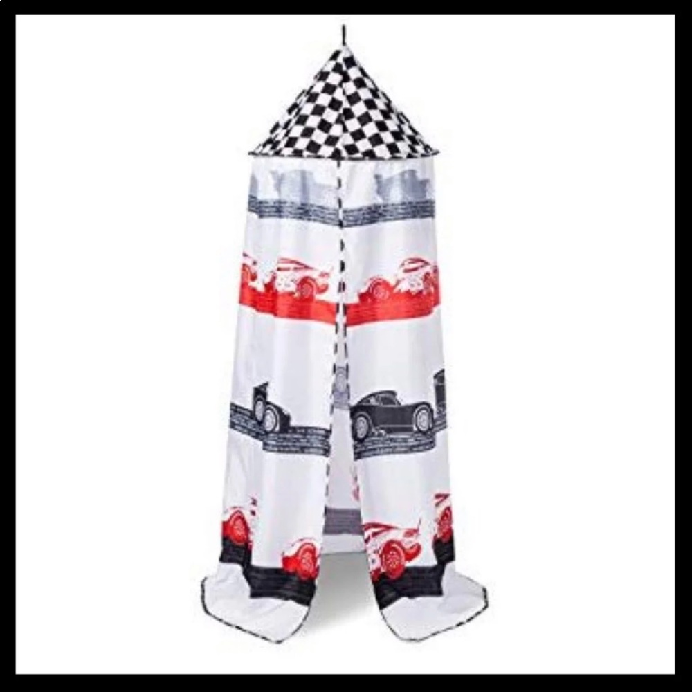 Cars - Disney movie tent and racing flag banner
